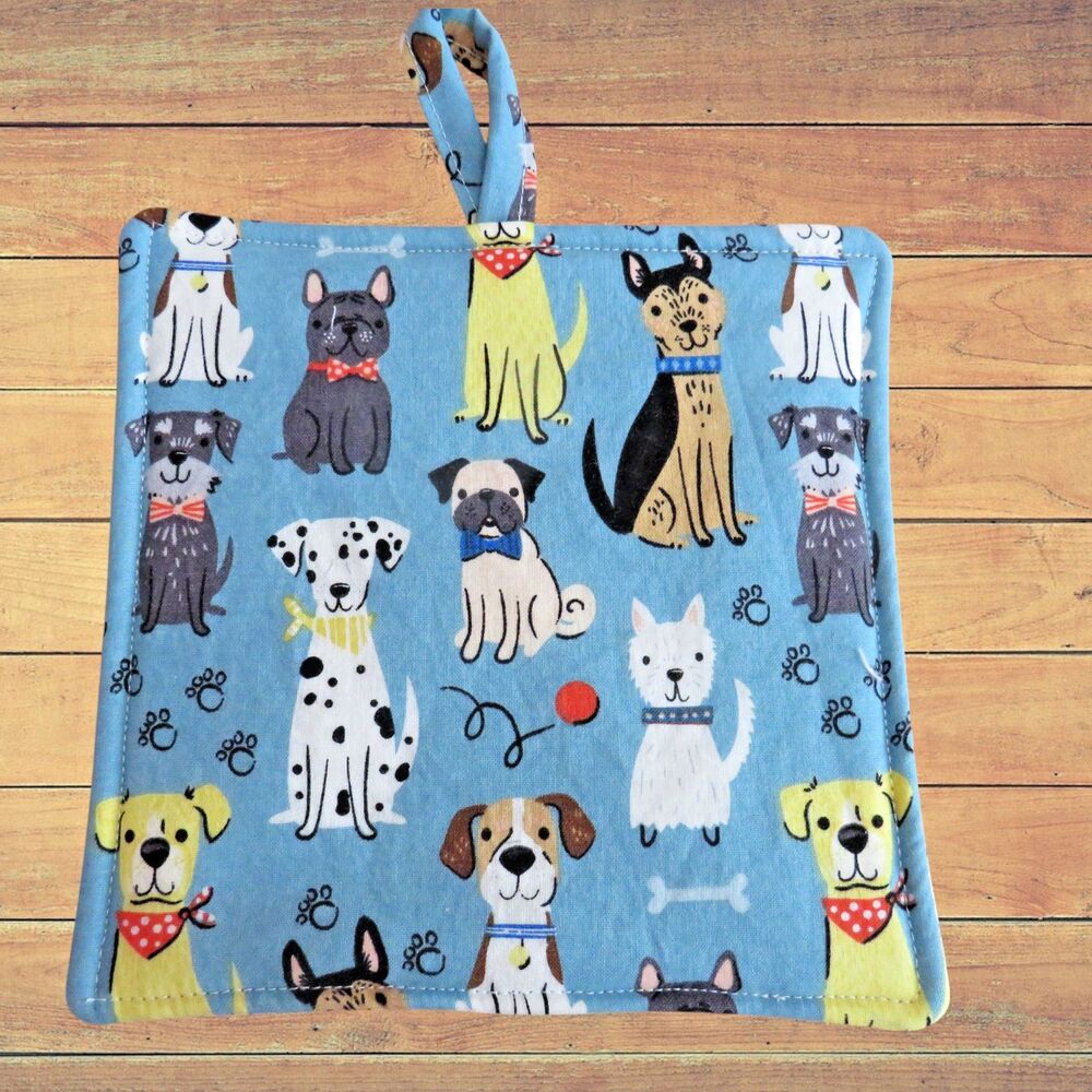 Handmade Potholder, Dogs